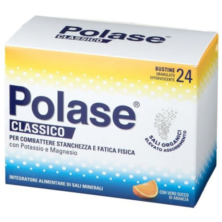 Polase Classico Promo 2024 Gusto Arancia 24 Bustine - Integratore Sali Minerali per Equilibrio Elettrolitico