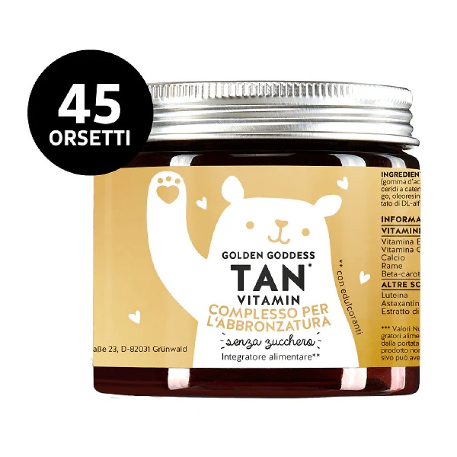 Bears with Benefits Golden Goddess Tan Vitamin, 45 orsetti gommosi