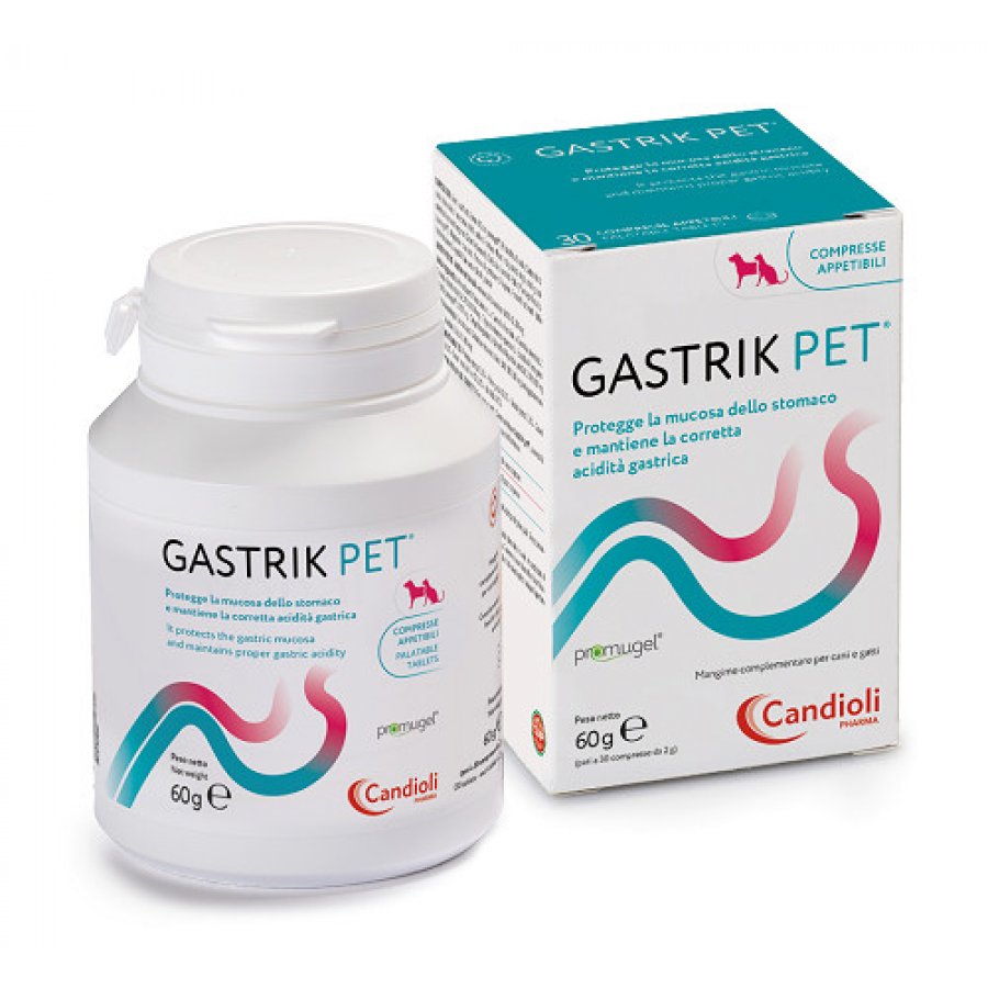 Gastrik Pet Mangime Complementare Per Cani e Gatti - 30 Compresse Appetibili, Supporto Digestivo per Animali Domestici