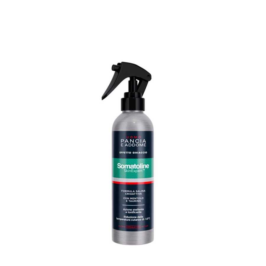 Somatoline Skin Expert Corpo Pancia e Addome Cryo Spray Uomo, 200 ml