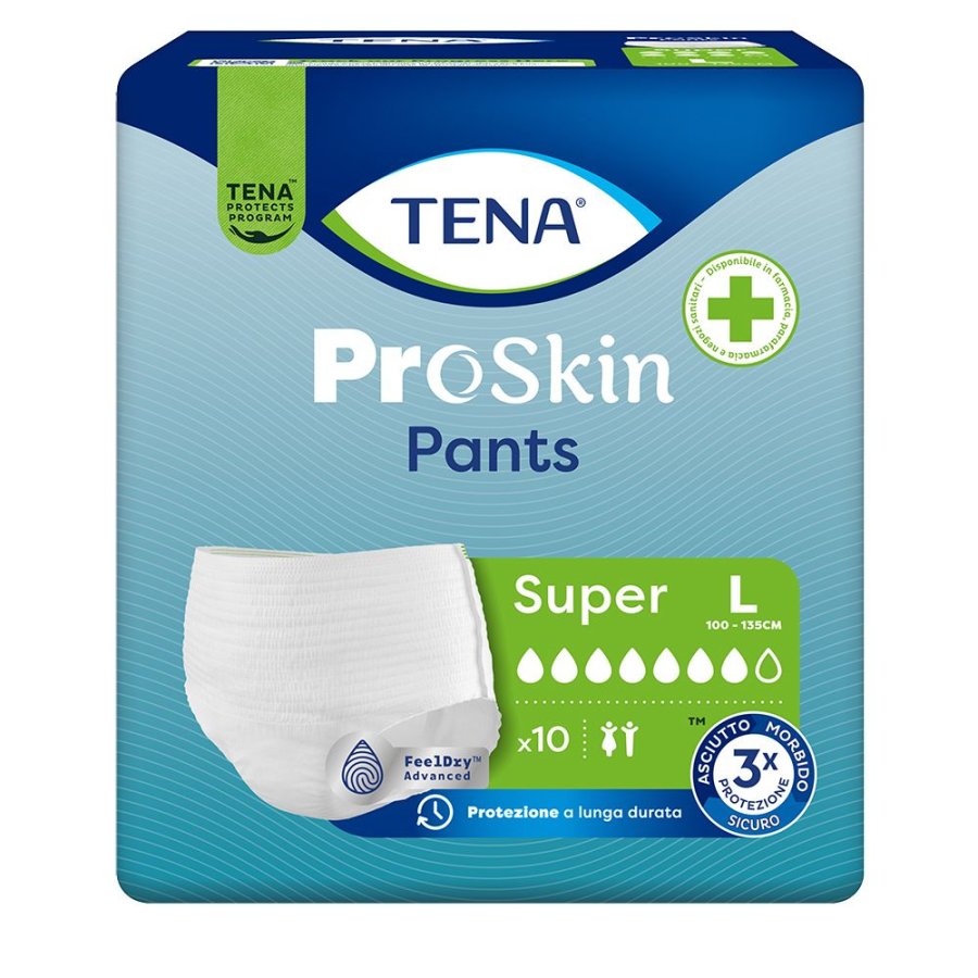 TENA ProSkin Pants Super L, 10 Pezzi TENA ProSkin Pants Super L, 10 Pezzi