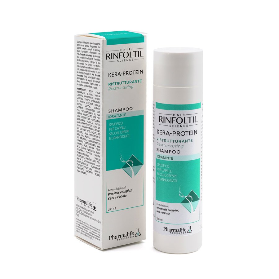 Rinfoltil Kera-prot Shampoo Idratante 250ml - Shampoo per capelli idratante