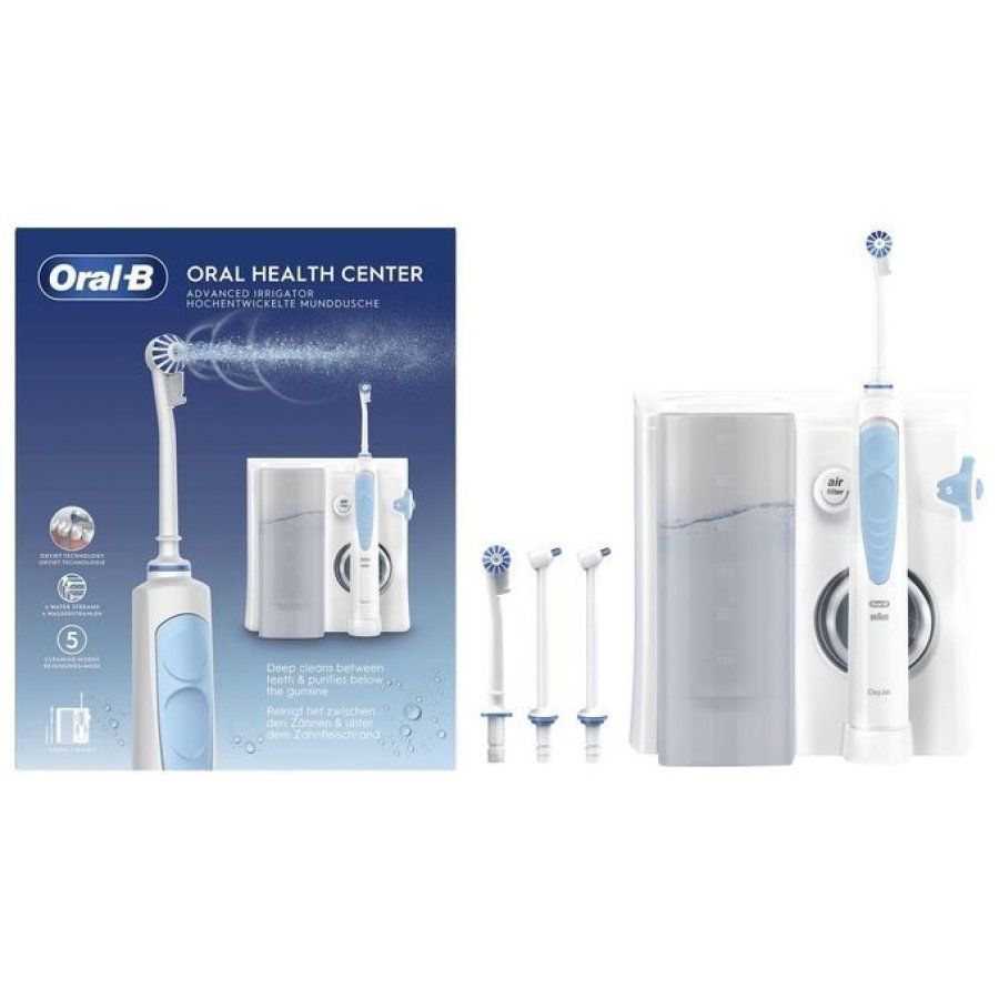 Oral-B Idropulsore MD20 + 4 Beccucci (2 Oxyjet + 2 Water Jet)