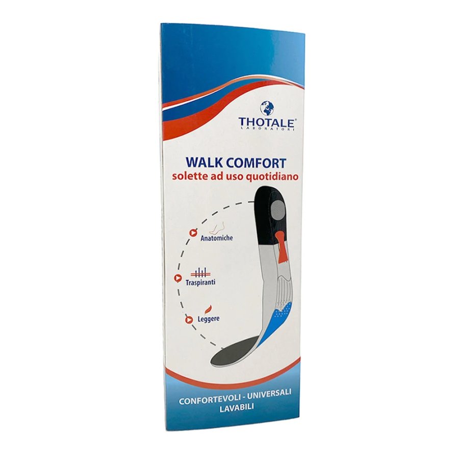 Thotale Solette Walk Comfort con Cuscinetto in Gel Taglia S, 1 paio