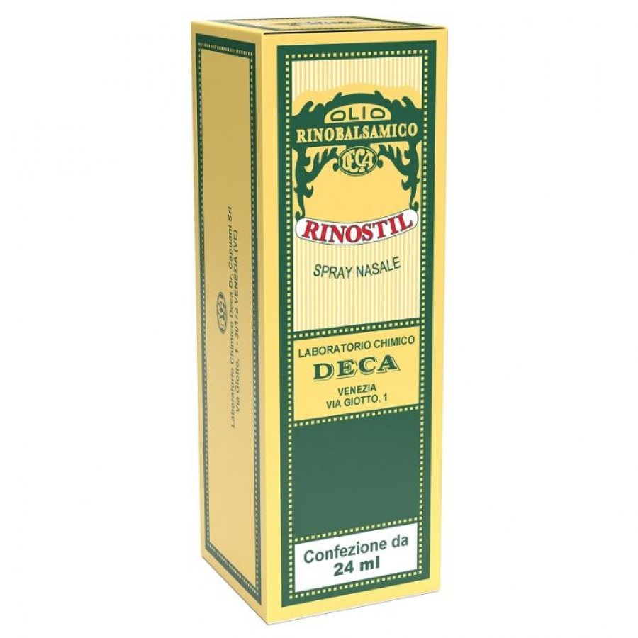 Deca - Rinostil Spray Nasale 24ml, Olio Rinobalsamico per Pulizia Nasale