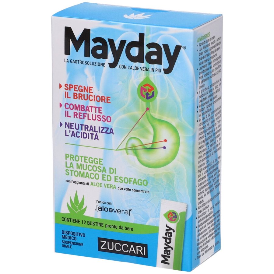 Zuccari Mayday Sospensione Orale, 12 Bustine da 10 ml Zuccari Mayday Sospensione Orale, 12 Bustine da 10 ml