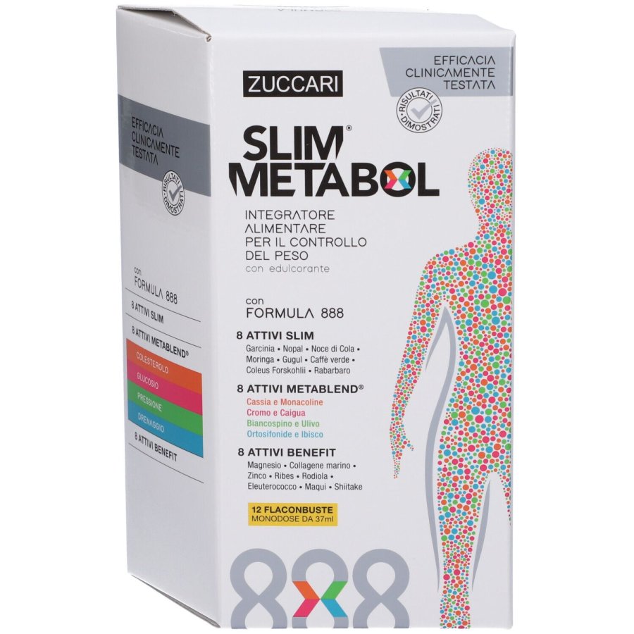 Zuccari, SlimMetabol Controllo del Peso, 12 Flaconbuste