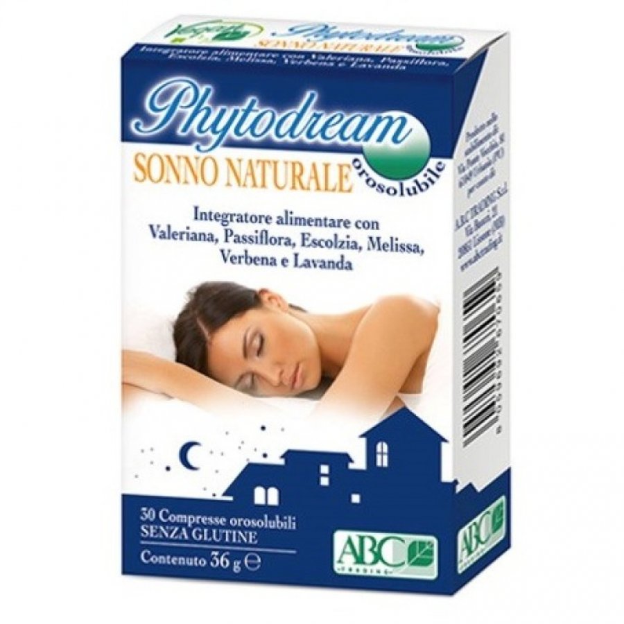 Melatonina Sonno Naturale Phytodream 30 Compresse Orosolubili - Integratore Alimentare per il Sonno Rilassante