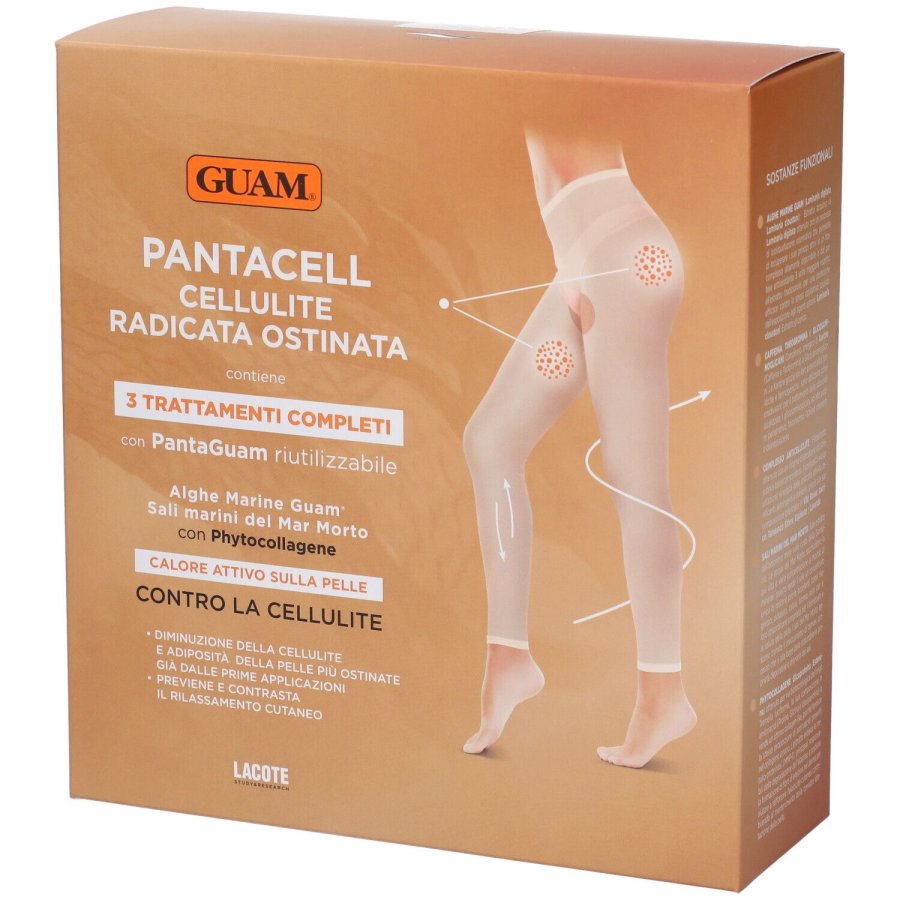 Guam, PantaCell Cellulite Radicata e Ostinata, 3 Trattamenti + Pantalone Sauna