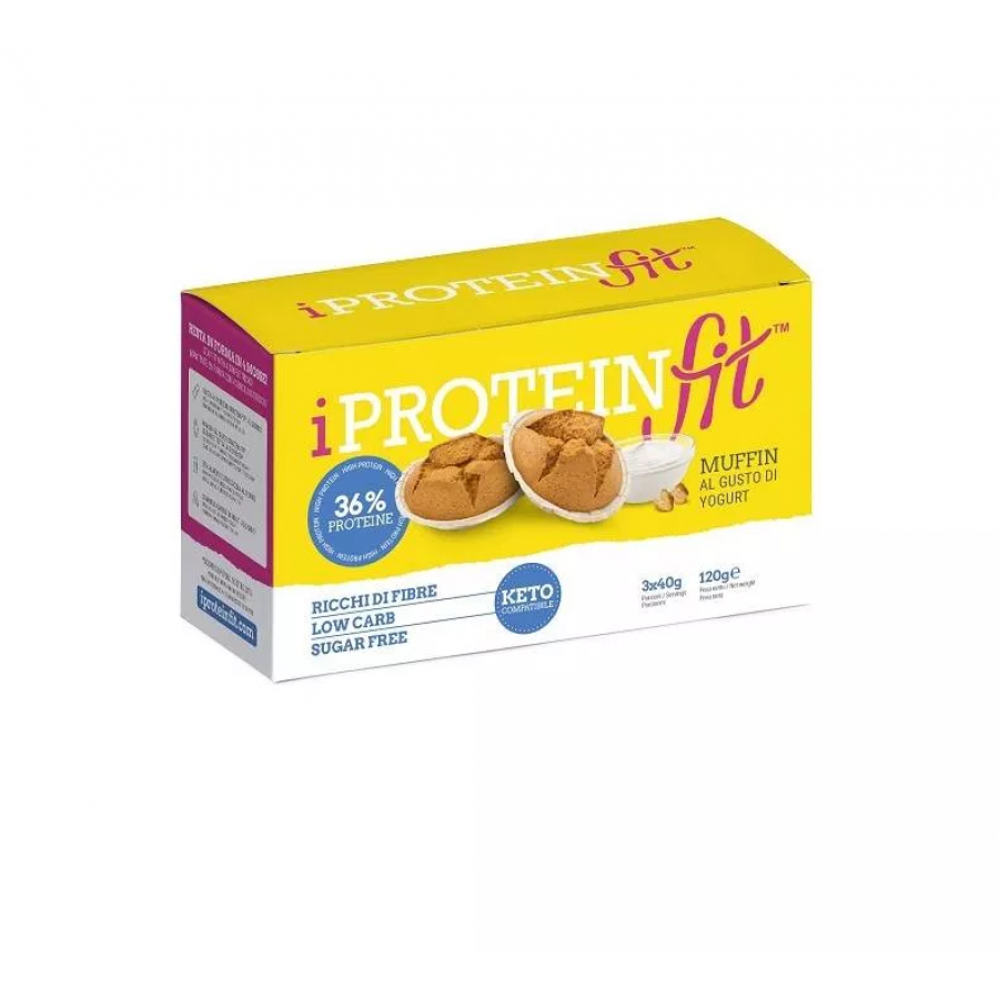 IProteinfit Muffin Proteico al Cacao, (3x40g) 120 g