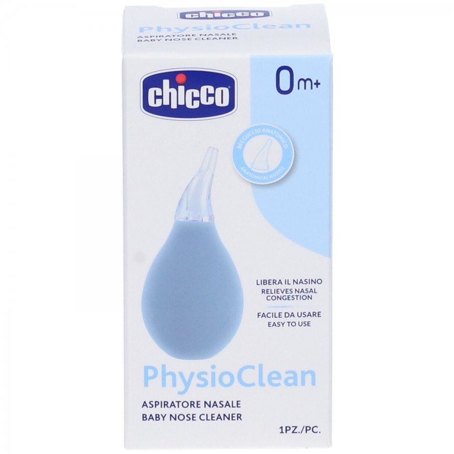 Chicco PhysioClean Kit Aspiratore Nasale - Rimozione Pratica e Delicata delle Secrezioni Nasali