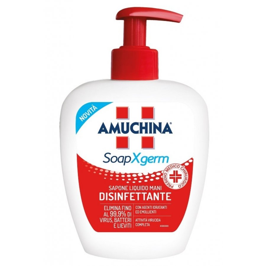 Angelini Amuchina SoapXgerm Sapone Liquido Mani Disinfettante 250ml - Antisettico