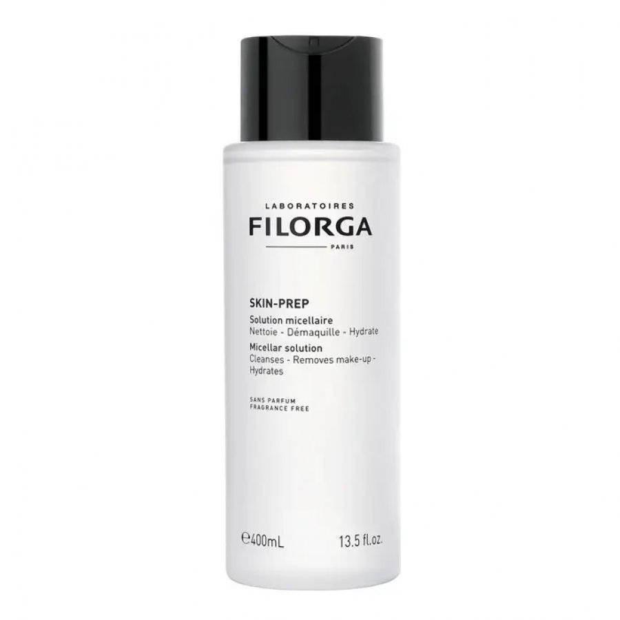 Filorga Skin Prep Soluzione Micellare 400ml - Acqua Micellare con Acido Ialuronico per Struccare e Idratare