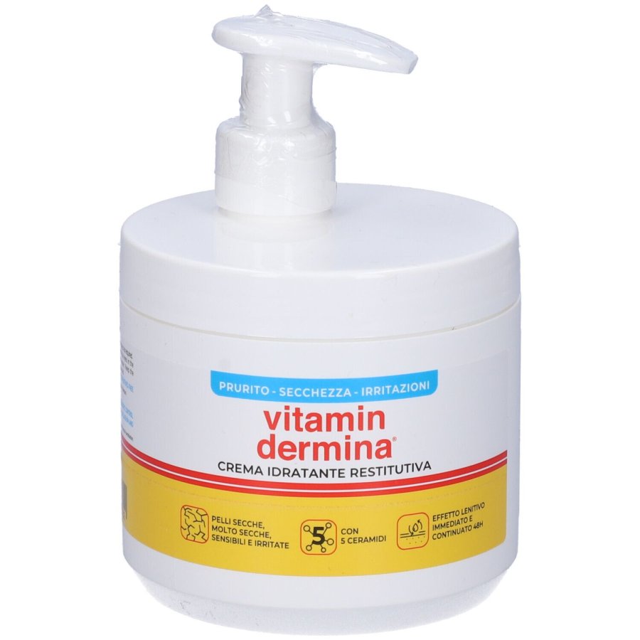 Vitamindermina, Crema Idratante Restitutiva, 400 ml