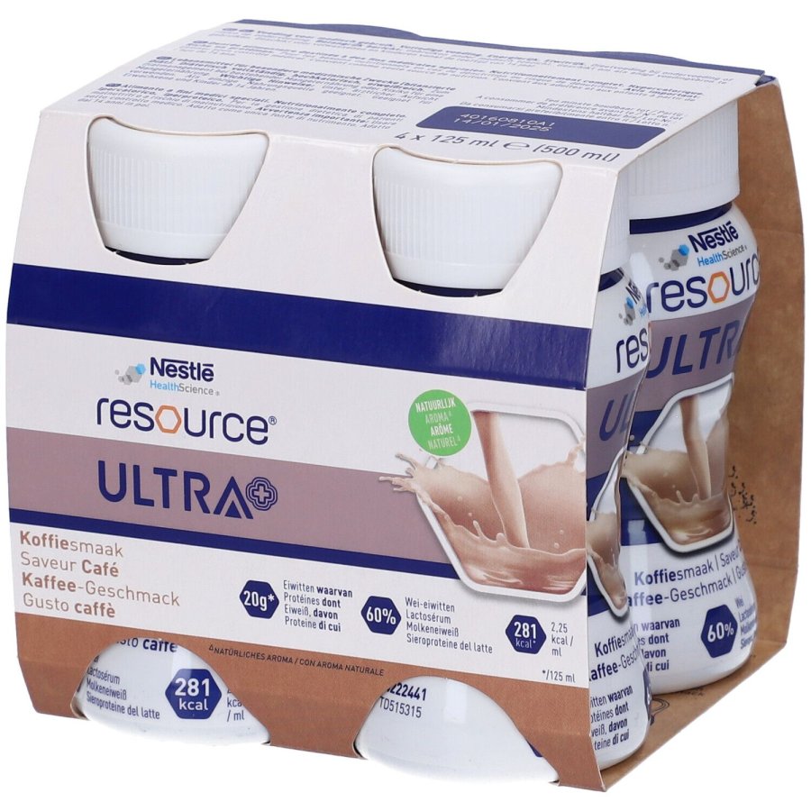 Resource Ultra+ Caffè, 4 x 125 ml