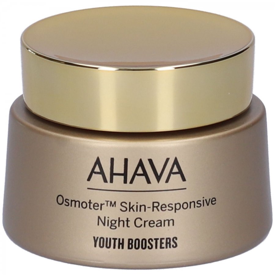 Ahava Osmoter Skin Responsive Night Cream 50ml - Crema Notte Idratante, Antietà e Riparatrice per Viso, Collo e Décolleté