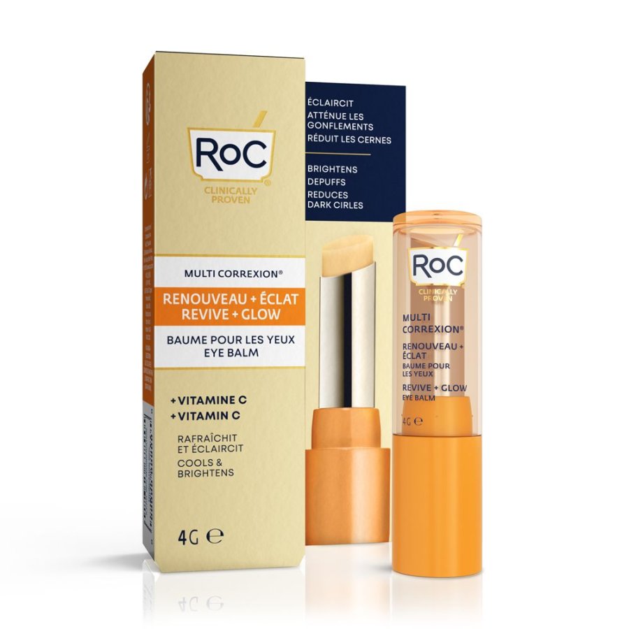 RoC, Multi Correxion Revive + Glow Eye Balm Balsamo Occhi, 4 g