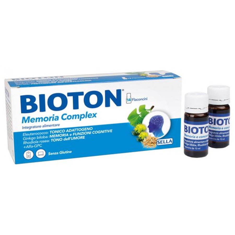 Bioton Memoria Complex 14 Flaconcini Da 10ml - Integratore Alimentare per la Memoria