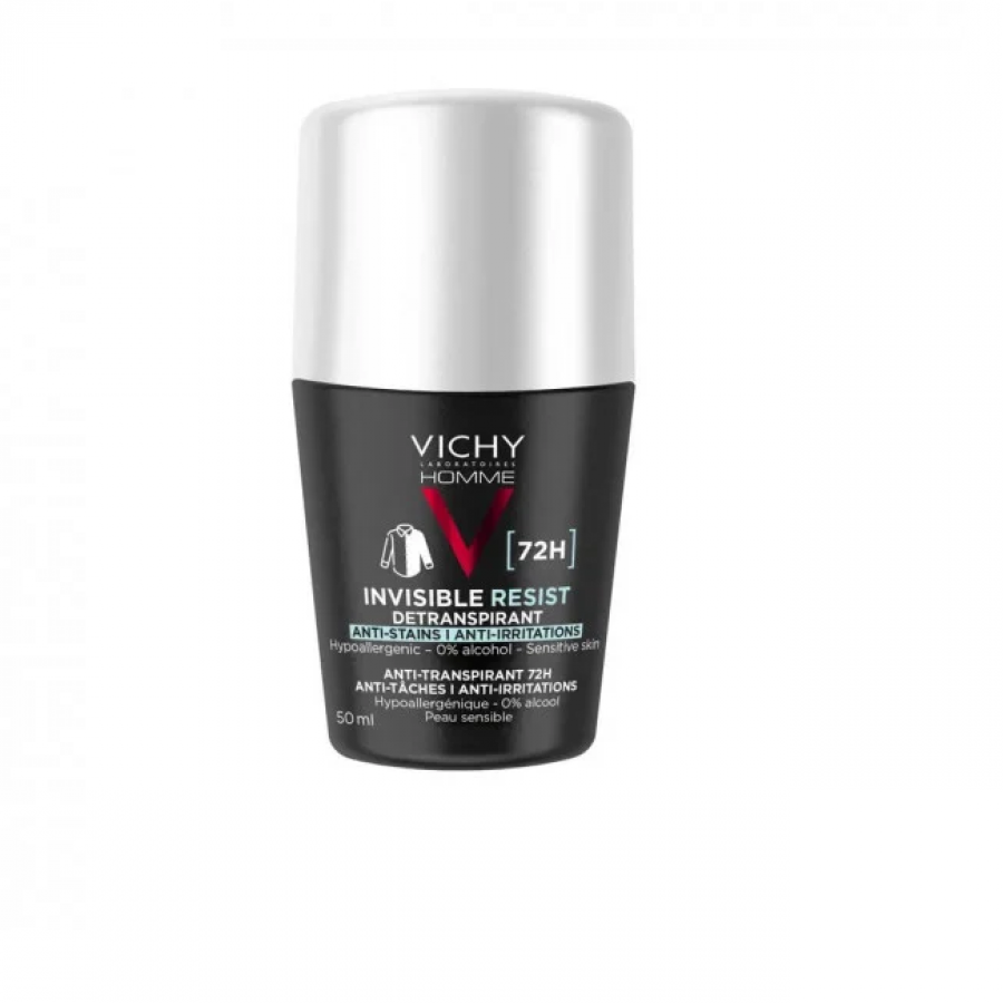 Vichy Homme Deo Roll-On 72H Invisibile Anti-Traspirante 50ml