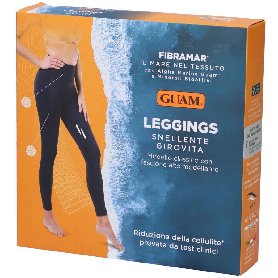Guam, Leggings Classico Nero, S/M