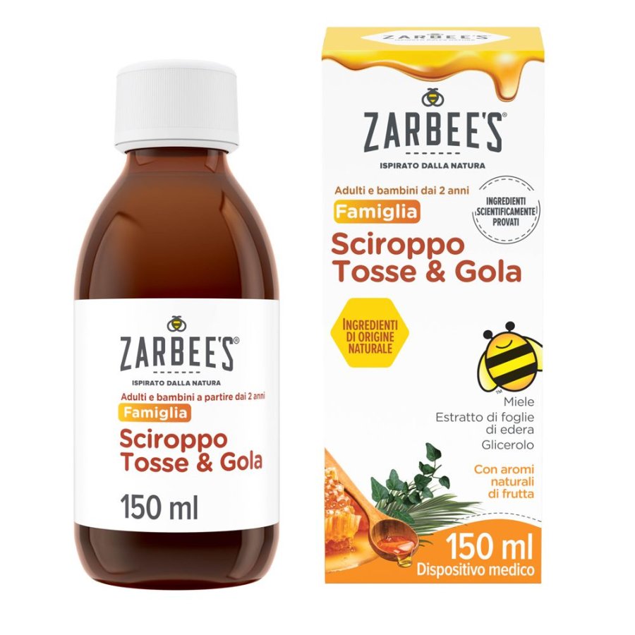 Zarbee's Sciroppo Tosse e Gola, 150 ml