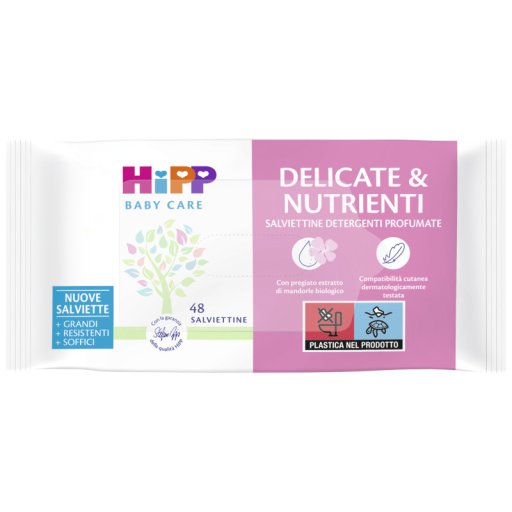 HiPP, Salviettine Delicate & Nutrienti, 48 Pezzi