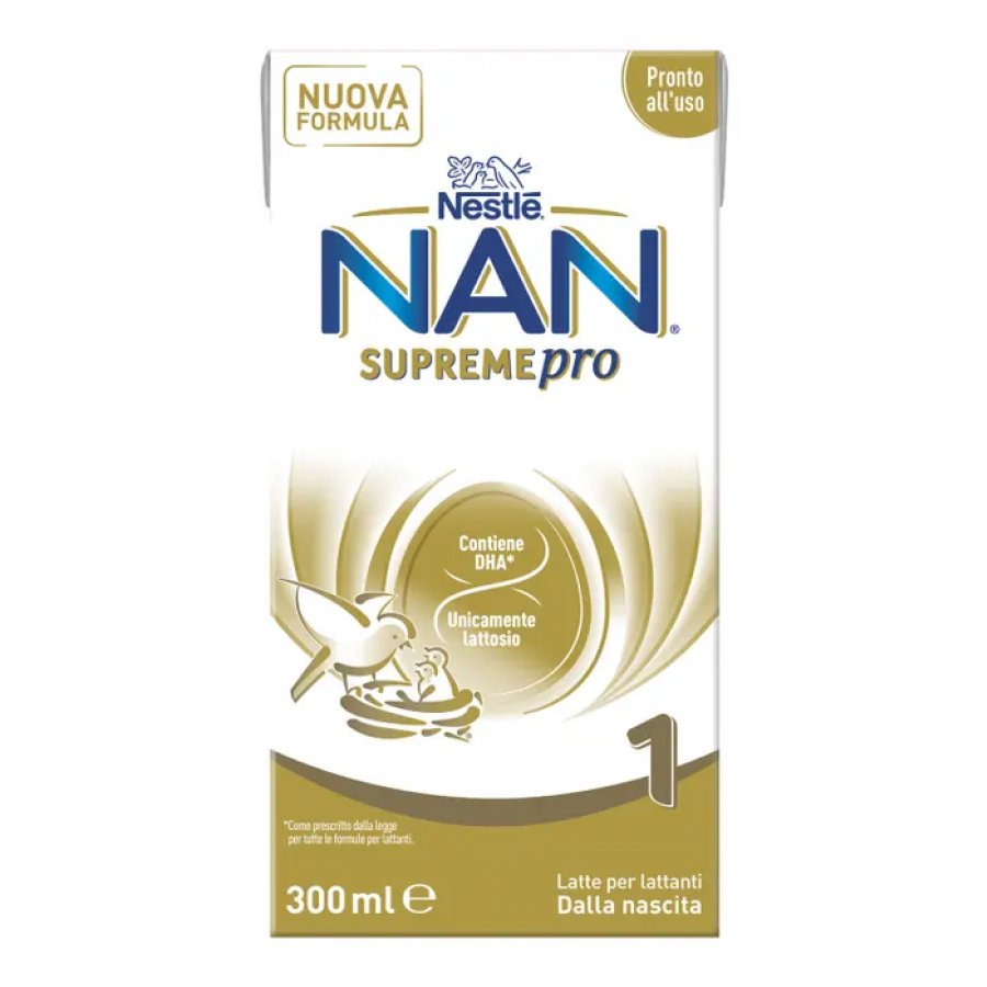 Nestlé NAN Supreme Pro 1 Latte Per Lattanti Dalla Nascita 300 ml - Latte in Polvere Senza Olio di Palma