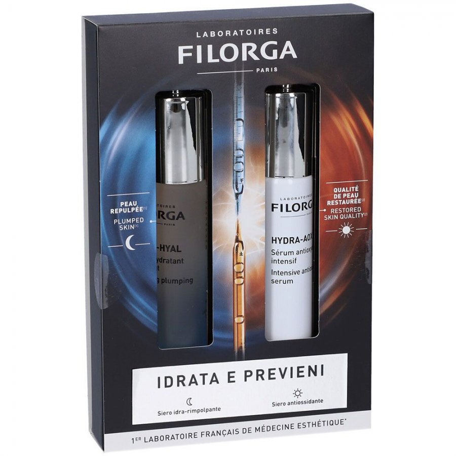 Filorga Duo Siero Hydra Aox 30ml + Siero Hydra Hyal 30ml - Laboratoires Filorga Siero Hydra-Hyal 30ml - Sieri idratanti pro-giovinezza con acido ialuronico