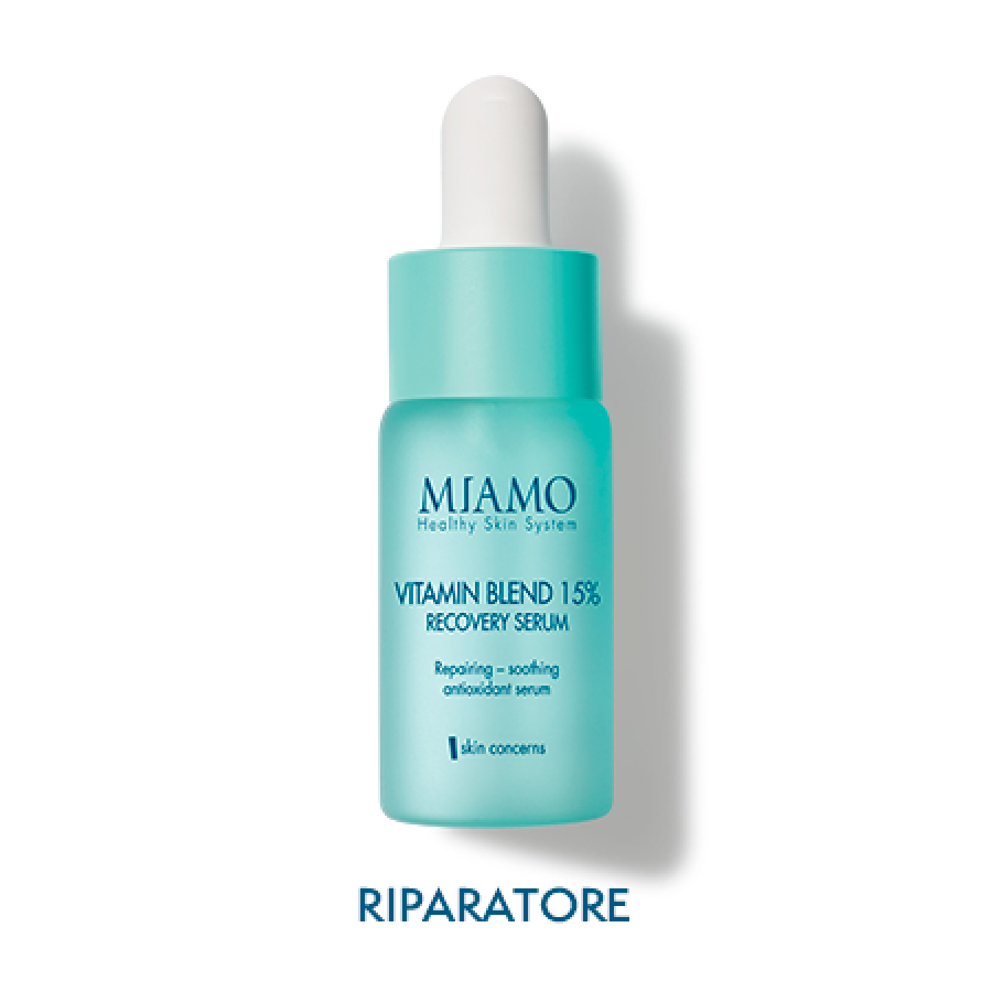 Miamo Vitamin Blend 15% Recovery Serum 10ml - Siero viso vitaminico anti-stress per tutti i tipi di pelle