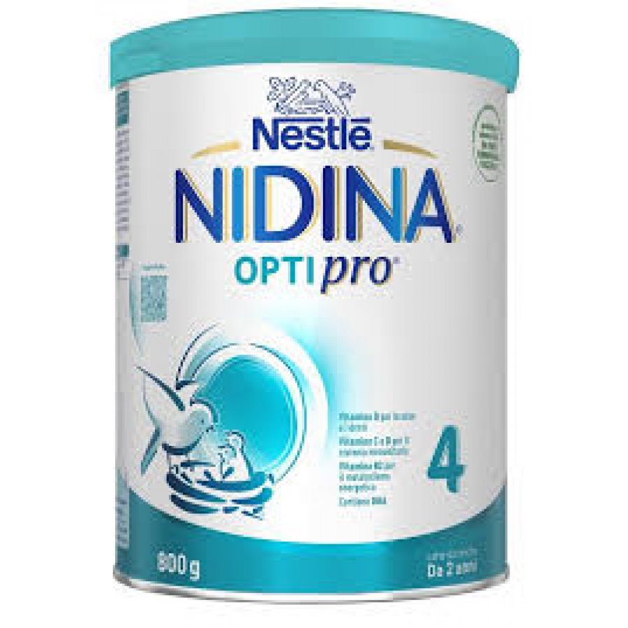 Nestlé Nidina Optipro 4 Polvere Latte di Crescita 800g - Per lo Sviluppo dei Bambini dai 24 Mesi