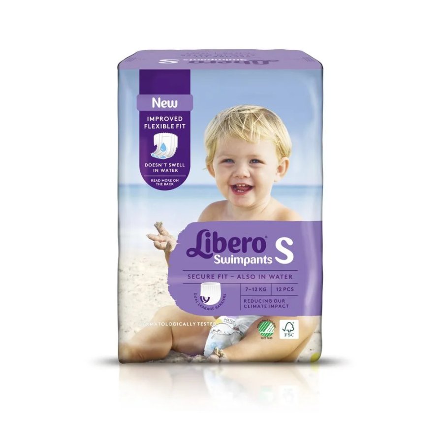 Libero Swim Pants Taglia S 7-12 kg, 12 Pannolini