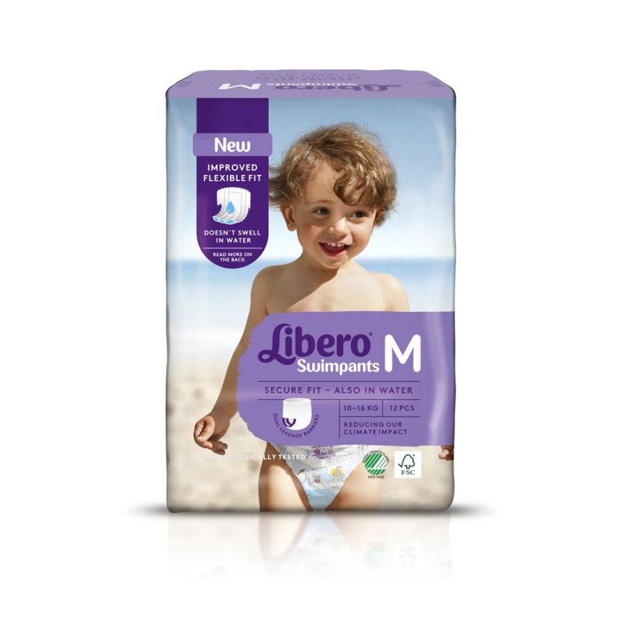 Libero Swim Pants, M 7–16 kg, 12 pezzi Libero Swim Pants, M 7–16 kg, 12 pezzi