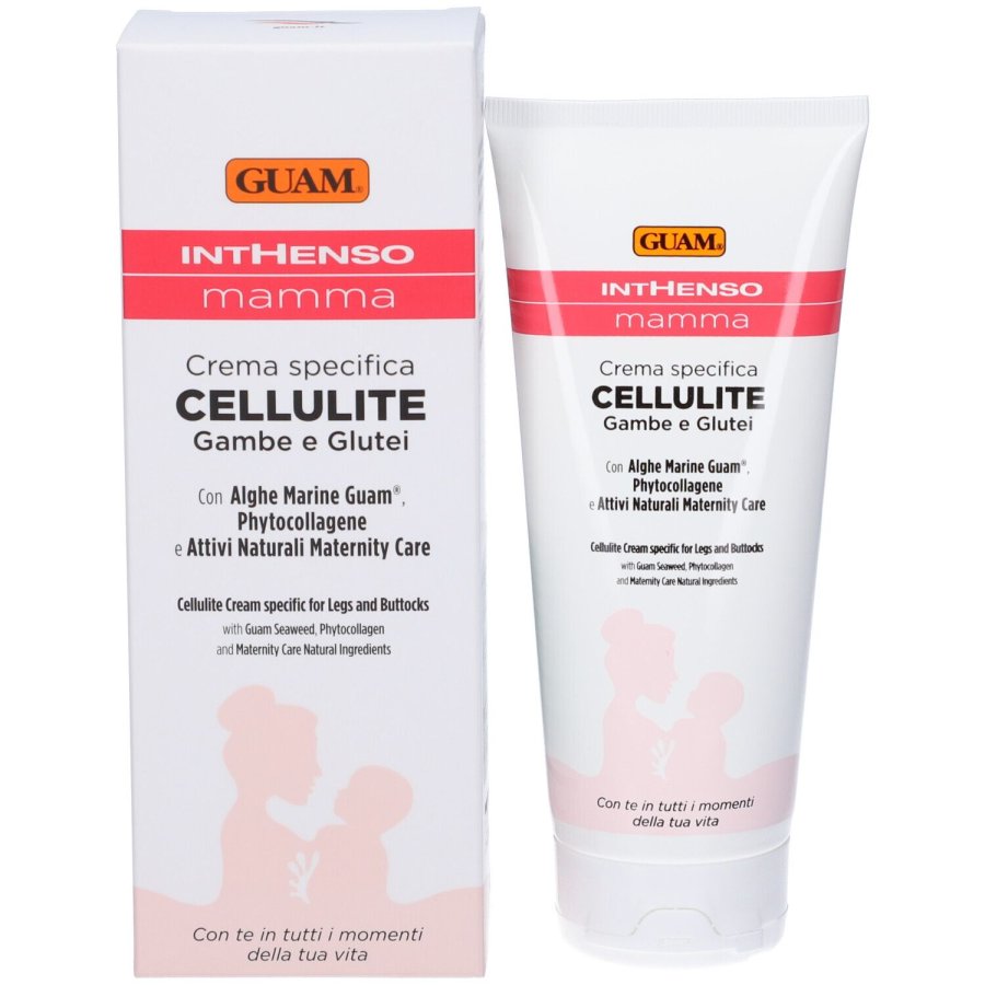 Guam Inthenso Mamma Crema Cellulite Gambe Glutei, 200 ml