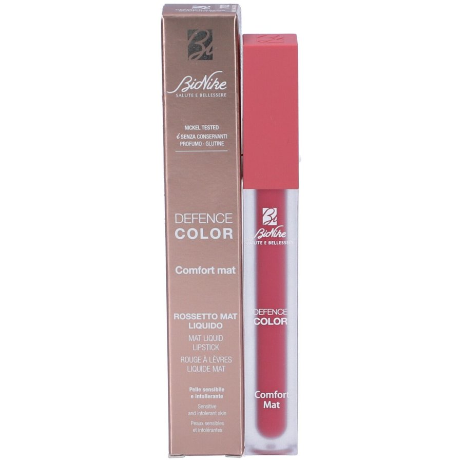 Bionike Defence Color Comfort Mat Rossetto Liquido 702 Rose Macaron, 4.5ml 
