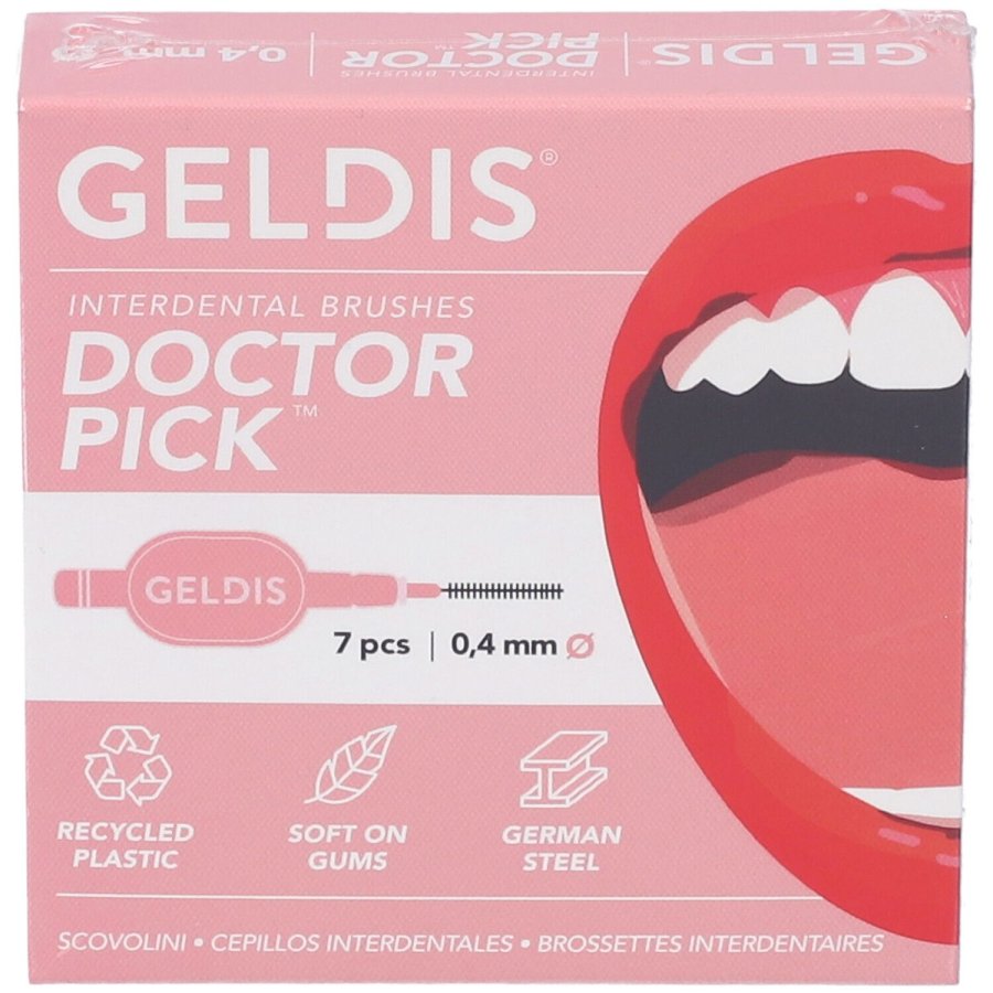 Geldis, Scovolino Interdentale Doctor Pick 0.4 mm (XXS), 7 pezzi