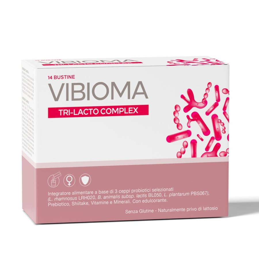Vibioma Tri-Lacto Complex Integratore Disbiosi Vaginale 14 Bustine