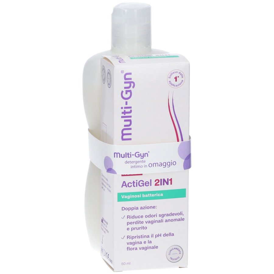 Multi-Gyn ActiGel 2IN1 50 ml + Multi-Gyn FemiWash 220 ml Detergente Intimo in Omaggio Multi-Gyn ActiGel 2IN1 50 ml + Multi-Gyn FemiWash 220 ml Detergente Intimo in Omaggio