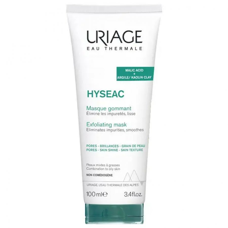 Uriage Hyséac Masque Gommant, Uriage, Maschera Gommage, 100ml, Maschera Esfoliante per Pelle Grassa