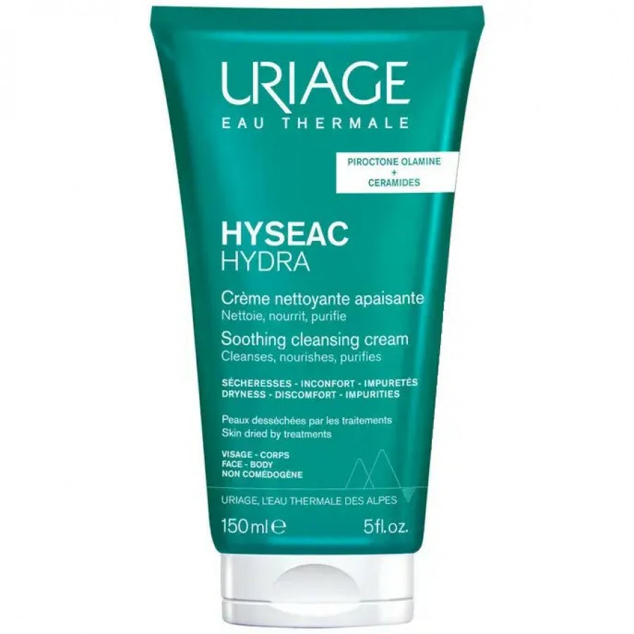 Uriage Hyséac Crema Detergente, Uriage, Crema Detergente per Pelle Mista, 150ml, Detersivo Delicato per Imperfezioni