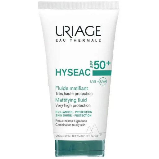 Uriage Hys&eacute;ac Solaire Fluido Solare Viso SPF50+ 50ml - Protezione Solare Pelle Mista e Grassa