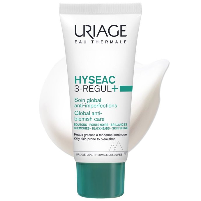 Uriage Hyséac 3-Regul+, Trattamento Globale Anti-Imperfezioni, 40 ml