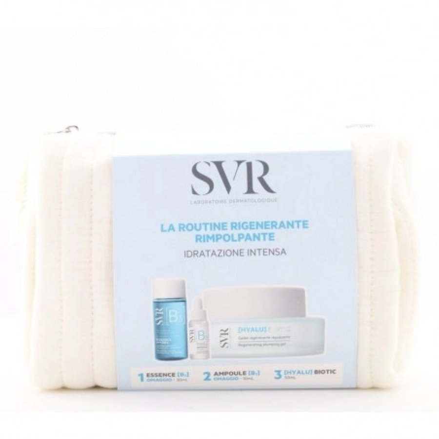 Laboratoires SVR Cofanetto Hyalu Biotic Gel Rimpolpante 50 ml, Ampoule B 10 ml + Essence B 30 ml