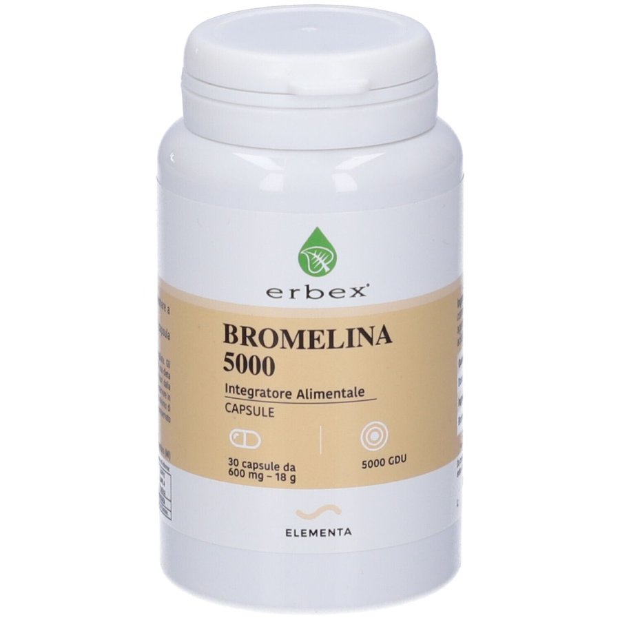 Erbex, Bromelina 5000, 30 capsule