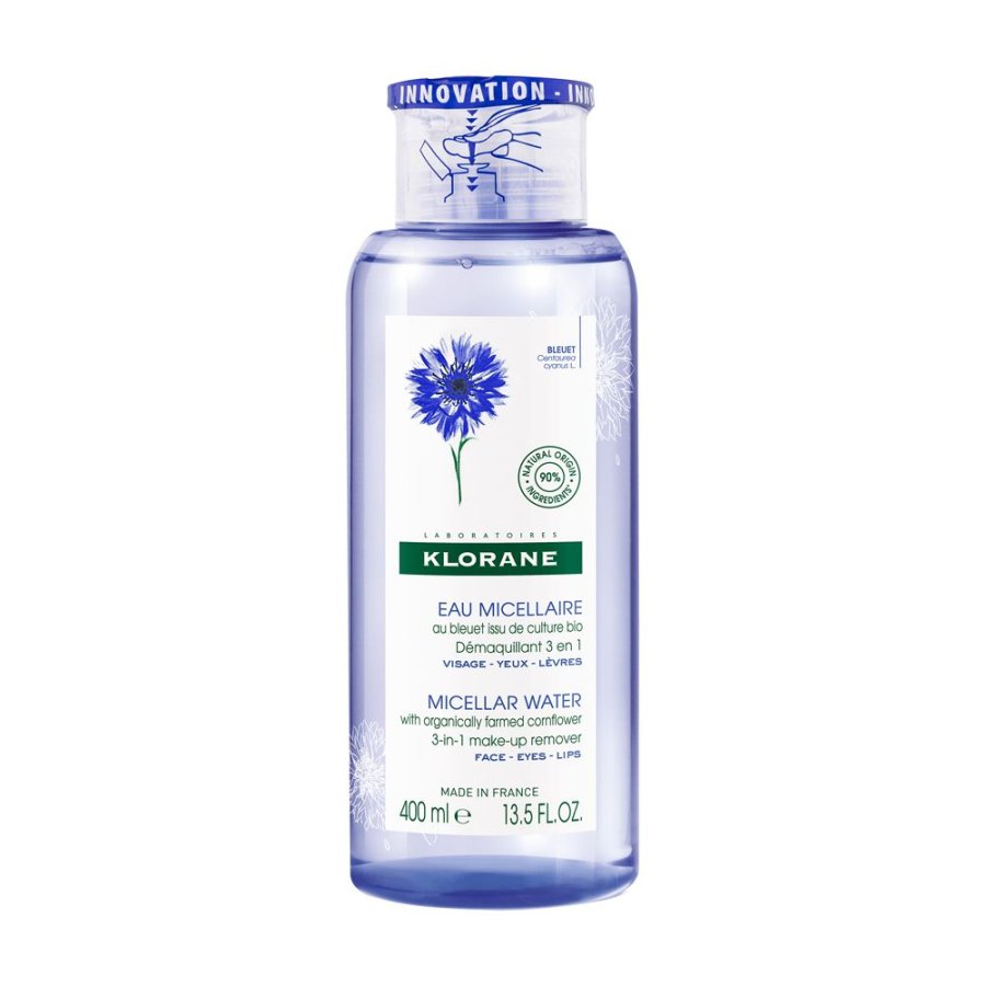 Klorane Fiordaliso BIO Acqua Micellare Struccante 3 in 1, 400 ml Klorane Fiordaliso BIO Acqua Micellare Struccante 3 in 1, 400 ml
