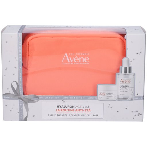 Avène, Hyaluron Activ B3 Cofanetto Siero Antirughe 30 ml + Crema Viso 7 ml + Pochette