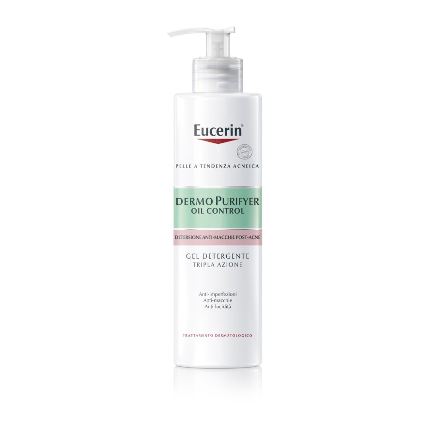 Eucerin Dermopurifyer Oil Control - Gel Detergente Tripla Azione, 400ml
