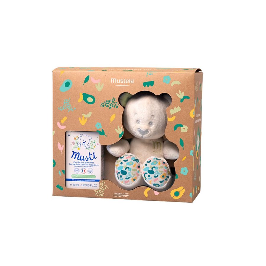 Mustela Mustì Acqua Profumata per Bambini 50 ml + Peluche Mustela Mustì Acqua Profumata per Bambini 50 ml + Peluche