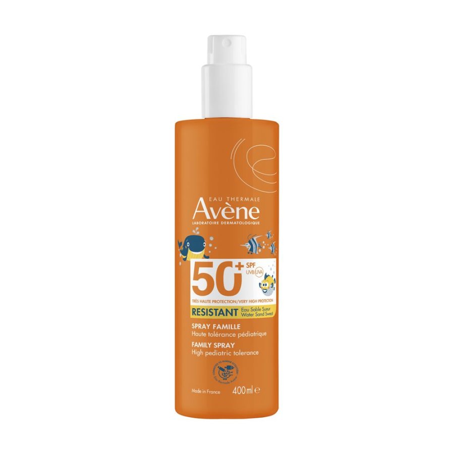 Avène, Spray Famiglia Protezione Molto Alta SPF50+, 400 ml