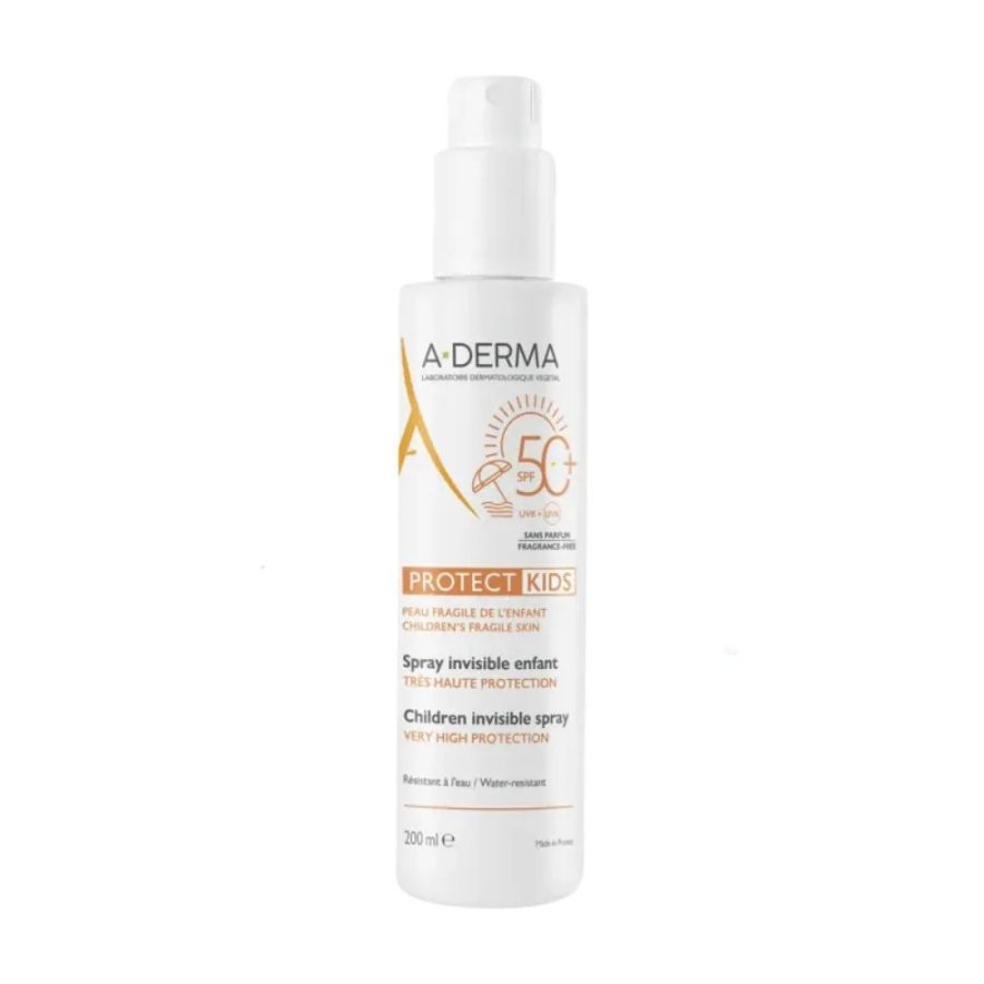 A-Derma Protect Kids Spray Solare Bambini SPF50+, 200 ml