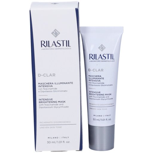 Rilastil D-Clar Maschera Viso Illuminante Intensiva, 30 ml